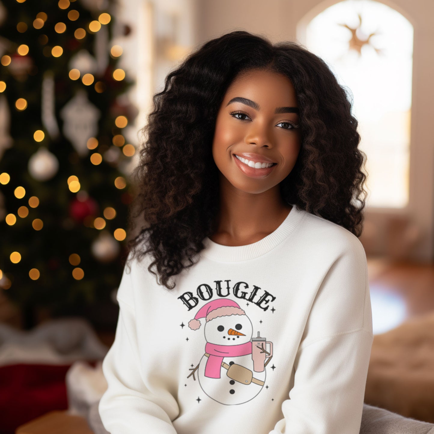 Bougie Snowman Crewnecks