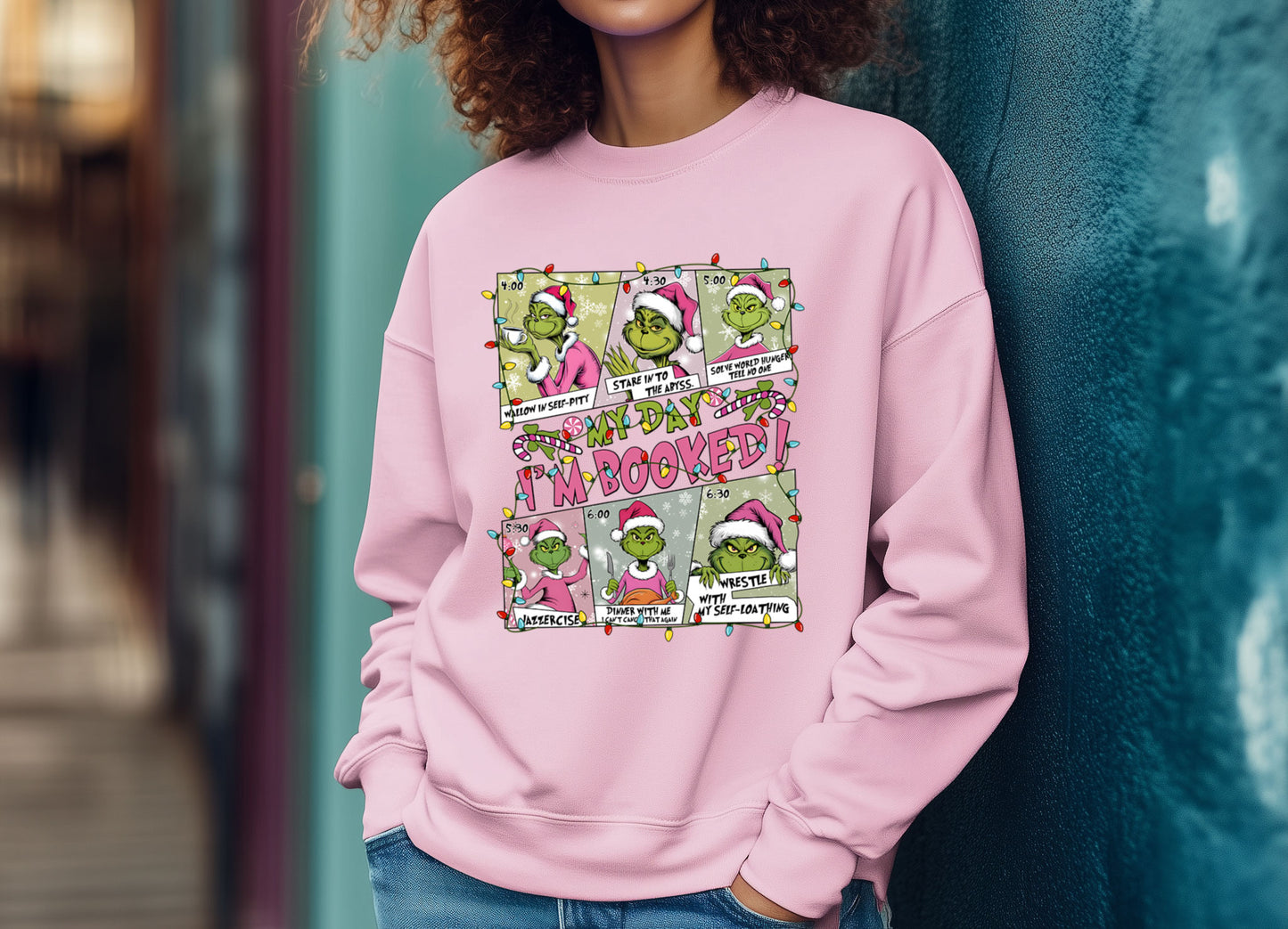 I'm Booked- Grinch-ish Crewneck